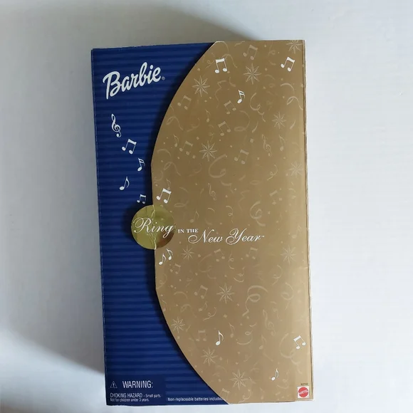 NIB Ring in the New Year Barbie,  2001 - Picture 3 of 12